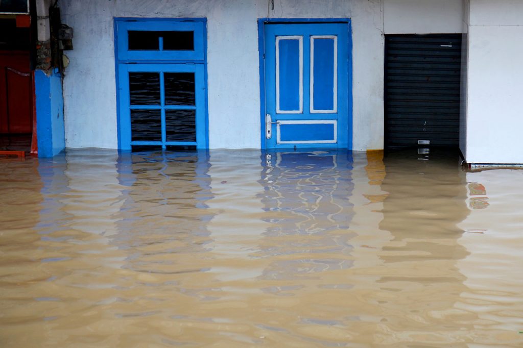 Flooded street